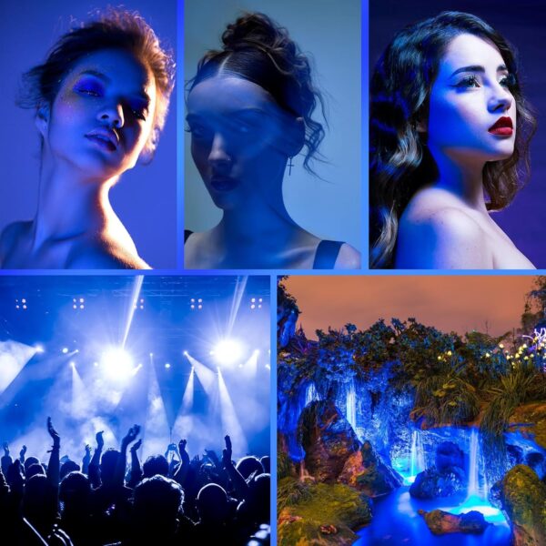 "Transform Your Lighting: 10-Piece A4 Blue Gel Filter Set for Stunning Visuals" - Image 2