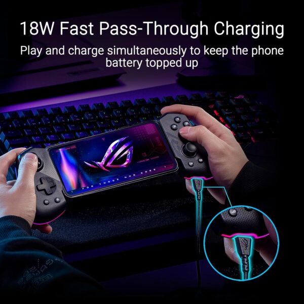Unleash Your Game: The Versatile ASUS ROG Tessen Mobile Controller with Dynamic RGB and Instant Key Mapping! - Image 5