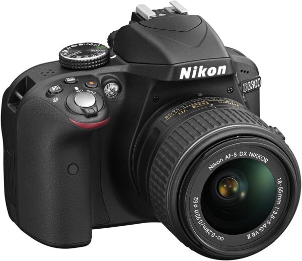 Nikon D3300 DSLR 24.2 MP HD 1080p Camera Body - Black - Image 4