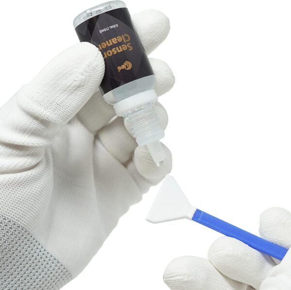 Ultimate 14-Piece Full Frame Camera Care Kit: Precision Sensor Swabs & 15ml Cleaner for Sony, Nikon, and Canon - Image 5