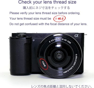 Expand Your Vision: FotoZ 40.5mm 0.75x Mini Wide Angle & Macro Lens for Sony ZV Series and A6400/A6700 - 이미지 6
