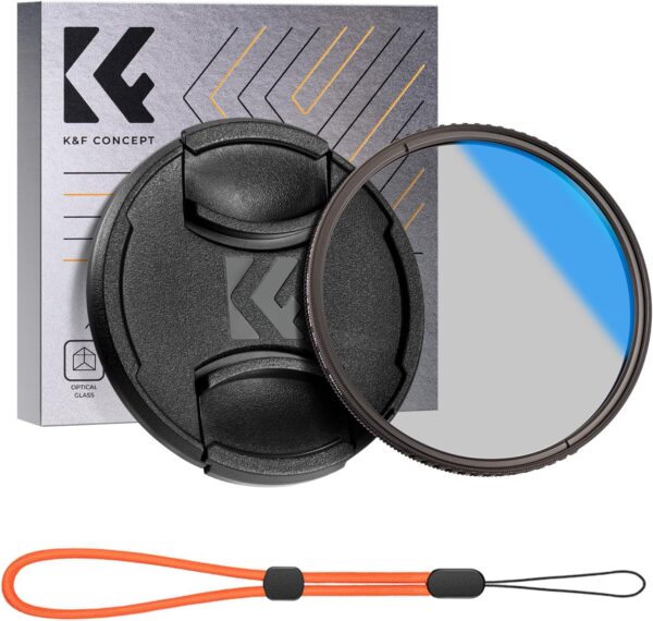 K&F Concept 95mm Circular Polarizer Filter with Lens Cap Optical Glass Ultra Slim 18 Multi-Layer Coatings Polarizing Filter for Camera Lens (K-Series)