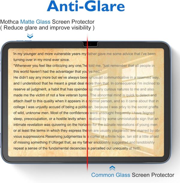 "Elevate Your iPad Experience: Mothca Anti-Glare Matte Screen Protector for 11-inch A16 & 10th Gen Models" - Image 4