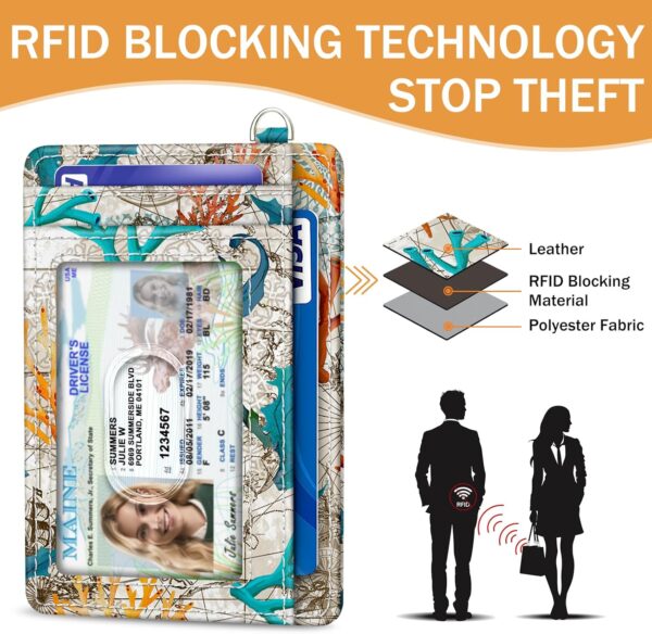 "Charming Sea Turtle Slim RFID Wallet: A Playful and Practical Card Holder for Women on the Go!" - Image 5