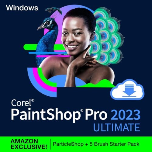 Transform Your Images with Corel PaintShop Pro 2023 Ultimate: Exclusive Amazon Bundle with ParticleShop & 5 Brush Starter Kit!