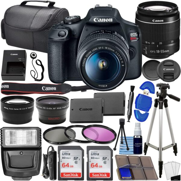 Capture Every Moment: Ultimate Canon EOS Rebel T7 DSLR Kit with Essential Lenses and Accessories