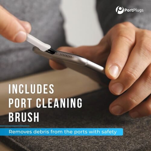 "Ultimate Protection: 10-Pack Clear Port Plugs for iPhone & AirPods with Handy Cleaning Brush!" - 이미지 5