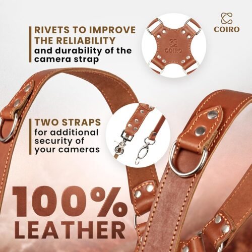 "Double Duty Delight: The Ultimate Leather Camera Harness for Every Photographer" - 이미지 3