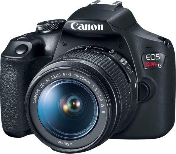Canon EOS Rebel T7 DSLR Camera|2 Lens Kit with EF18-55mm + EF 75-300mm Lens, Black - Image 3