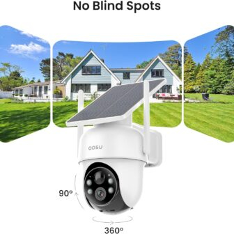 "Elevate Your Home Defense: AOSU's Solar-Powered Wireless Security Camera Kit with 2K Night Vision and 360° Coverage" - 이미지 5