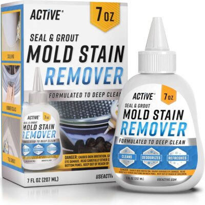 Power Gel Mold & Stain Buster - Ultimate Heavy-Duty Cleaner for Washing Machine Seals, Grout, & More - 7 Fl Oz