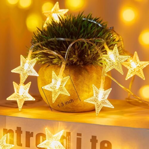 Enchanting 17 ft Starry LED Fairy Lights: Battery-Powered, Waterproof Decor for Every Occasion! - 이미지 2