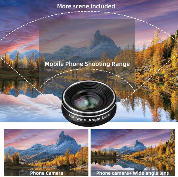 Capture Every Angle: Godefa's Ultimate 3-in-1 Phone Lens Kit with Fisheye, Macro, and Wide-Angle Solutions for Your Smartphone! - Image 3