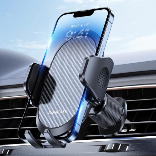 "Ultimate Car Companion: Miracase Universal Phone Holder with Metal Hook for a Secure Drive"