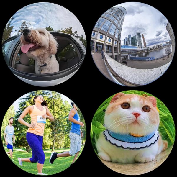 Fisheye Lens 235° Phone Camera Lens, Fish Eye Lens for iPhone 14 13 12 X XR Pixel Samsung Smartphone,Clip on Cell Phone，Funny Photos - Image 3