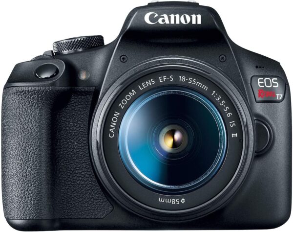 Canon EOS Rebel T7 DSLR Camera|2 Lens Kit with EF18-55mm + EF 75-300mm Lens, Black - Image 4