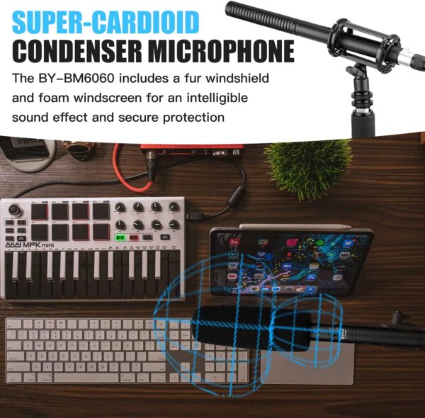 Capture Crystal Clarity: Boya BY-BM6060 Super-Cardioid XLR Microphone for Film, Interviews, and Podcasts - Image 7