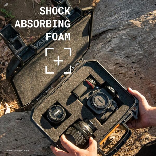 Ultimate Protection: Pelican Vault V100 - Gear Safe Haven for Cameras, Pistols, and More! - Image 7