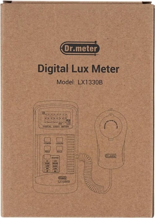 Illuminate Your World: Dr.meter LX1330B Digital Lux Meter for Precision Brightness Tracking Indoors and Outdoors - 이미지 11