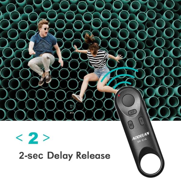 AODELAN Camera Remote Control for Canon EOS RP, EOS R, R5, R6, M50, M50 II, 6D Mark II, 77D, 850D, 800D, 200D, 250D, EOS Rebel SL2, Rebel T7i, T8i, 90D, EOS M6 Mark II, SX70 HS; Replaces Canon BR-E1 - Image 5