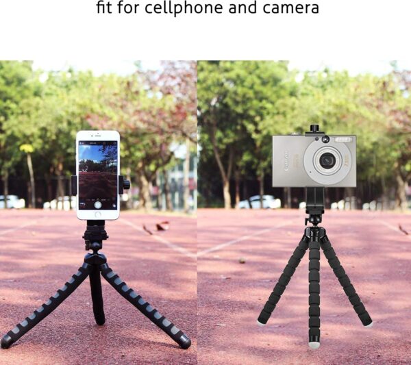 Ailun Phone Holder/Vertical and Horizontal Tripod Mount Adapter Rotatable Bracket with 1/4 inch Screw, Adjustable Clip for iPhone, Android Cell Phone, Selfie Stick, Camera Stand - Image 6