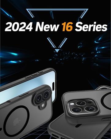 MagSafe-Ready Magnetic Case for iPhone SE (2020/2022), 7 & 8 – Sleek, Shockproof, and Translucent in Black! 11 iPhone 16 case 16 pro case 16 promaxcase se4 case