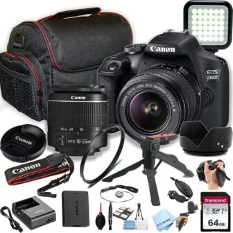 Unleash Your Creativity: Canon EOS 2000D DSLR Starter Kit with Everything You Need for Stunning Shots!