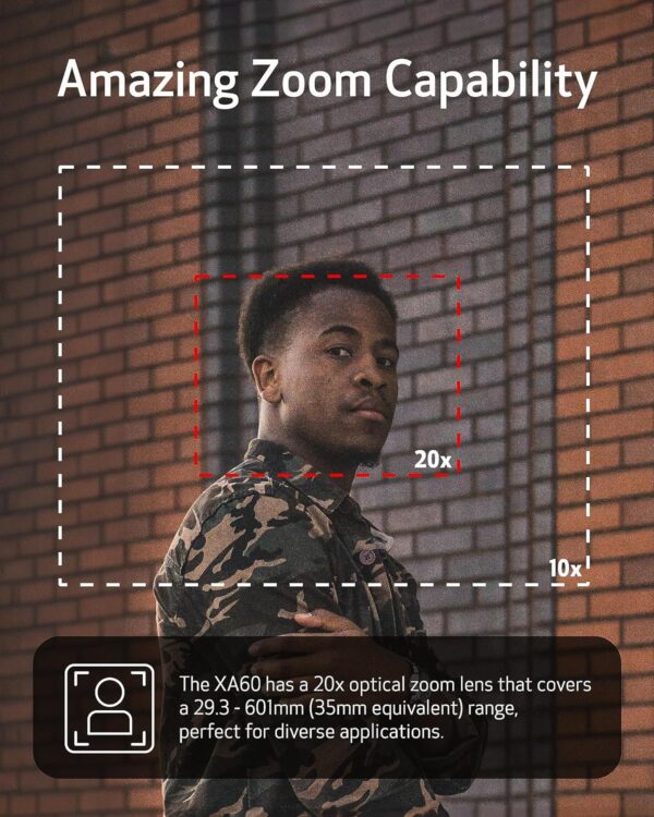 Unleash Your Creativity with the Canon XA60: A 4K UHD Camcorder Featuring an Intuitive Touchscreen and Powerful 20x Zoom! - Image 5