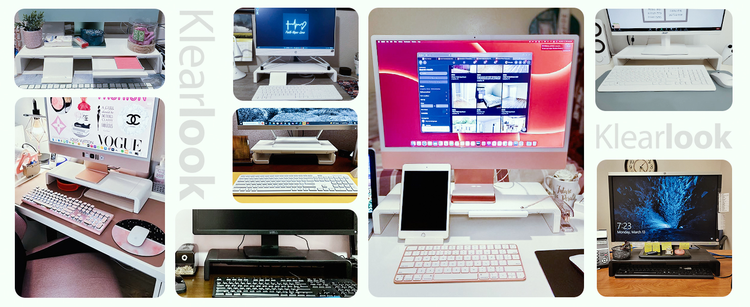 Elevate Your Workspace: Klearlook's Foldable, Height-Adjustable Monitor Stand with Storage and Device Holder in White 18 c882eb9d 0d5b 4115 914b 90599aaf7cf6. CR0,0,1464,600 PT0 SX1464 V1