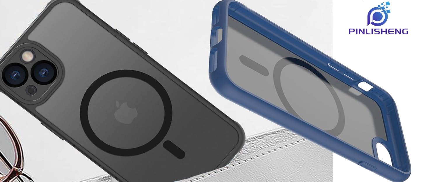 MagSafe-Ready Magnetic Case for iPhone SE (2020/2022), 7 & 8 – Sleek, Shockproof, and Translucent in Black! 9 iPhone Magsafe Case iPhone 15 Case iPhone 13 Case iPhone 11 Case