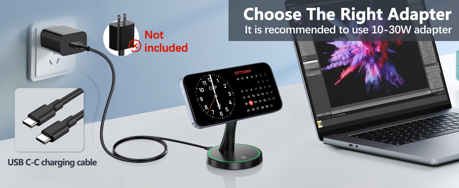 Magnetic Wireless Charger Stand 15W Fast Mag-Safe Charger for iPhone 16/16 Pro/16 Plus/16 Pro Max/15/14/13/12 Series Magnet Wireless Charging Station/Pad with Sleep-Friendly Light for AirPods 12 Magnetic Wireless Charger Stand 15W Fast Mag-Safe Charger for iPhone 16/16 Pro/16 Plus/16 Pro Max/15/14/13/12 Series Magnet Wireless Charging Station/Pad with Sleep-Friendly Light for AirPods-