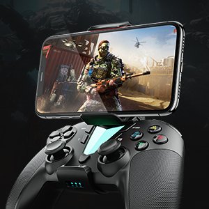 Mobile Game Controller Compatible with iPhone iPad(Ver.13 or Later, Only for MFi Games) / Android Smart Phone(Just for Ver.10) / PS4, ONE Pro Wireless Gaming Gamepad Joystick - Black 10 Mobile Game Controller Compatible with iPhone iPad(Ver.13 or Later, Only for MFi Games) / Android Smart Phone(Just for Ver.10) / PS4, ONE Pro Wireless Gaming Gamepad Joystick - Black-