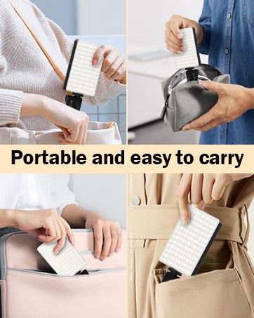 Phone Light, 8000Mah Rechargeable, Adjusted 3 Light Modes for Android, iPad, Laptop, for Makeup, TikTok, Vlog 14 Phone Light, 8000Mah Rechargeable, Adjusted 3 Light Modes for Android, iPad, Laptop, for Makeup, TikTok, Vlog-