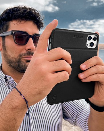 SHIELDON Case for iPhone 15 6.1", Genuine Leather Magnetic Wireless Charging Slim Fit Elegant Non-Slip Shockproof Protective Phone Case Cover with Metal Buttons Compatible with iPhone 15 2023 - Black 14 SHIELDON Case for iPhone 15 6.1", Genuine Leather Magnetic Wireless Charging Slim Fit Elegant Non-Slip Shockproof Protective Phone Case Cover with Metal Buttons Compatible with iPhone 15 2023 - Black-