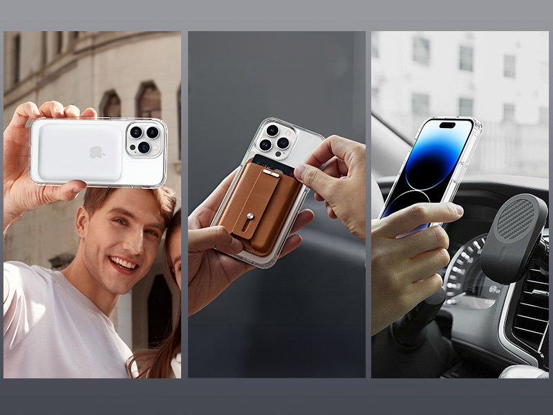 CACOE Magnetic Case for iPhone 12 & iPhone 12 Pro 6.1 inch-Compatible with MagSafe & Magnetic Car Phone Mount,Not Yellowing Anti-Scratch (Clear) 12 CACOE Magnetic Case for iPhone 12 & iPhone 12 Pro 6.1 inch-Compatible with MagSafe & Magnetic Car Phone Mount,Not Yellowing Anti-Scratch (Clear)-