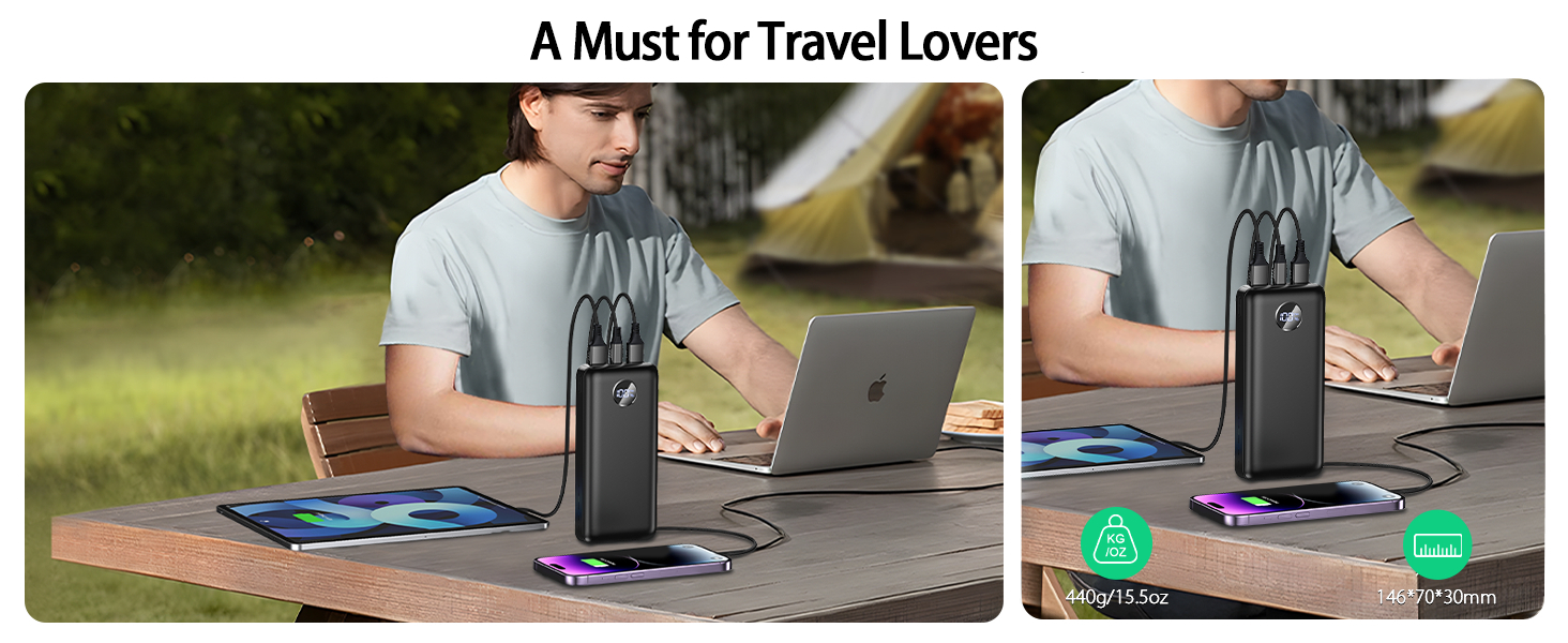 Portable Charger 40000mah Power Bank, USB-C (22.5W) Fast Charging Battery Pack Portable Phone Charger for iPhone 15/14/13 Series, Android Samsung Galaxy, for Travel Camping - Black 16 Portable Charger 40000mah Power Bank, USB-C (22.5W) Fast Charging Battery Pack Portable Phone Charger for iPhone 15/14/13 Series, Android Samsung Galaxy, for Travel Camping - Black-