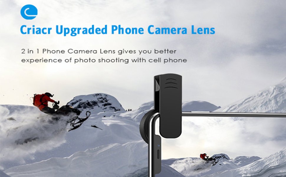 Criacr Phone Camera Lens, 0.45X Super Wide Angle Lens, 15X Macro Lens, Clip-On 2 in 1 Professional for iPhone Lens Kit for TIK Tok, Vlog, Yotube, Compatible with iPhone, Samsung, Google Pixel 9 Criacr Phone Camera Lens, 0.45X Super Wide Angle Lens, 15X Macro Lens, Clip-On 2 in 1 Professional for iPhone Lens Kit for TIK Tok, Vlog, Yotube, Compatible with iPhone, Samsung, Google Pixel-