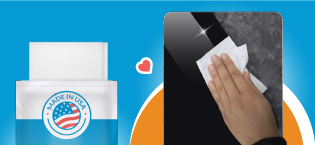 iCloth 70% Isopropyl Alcohol Large Screen and Electronics Wipes, Lint-Free, Streak-Free, Fast-Drying, Removes Dust and Fingerprints (50 Wipes) 11 iCloth 70% Isopropyl Alcohol Large Screen and Electronics Wipes, Lint-Free, Streak-Free, Fast-Drying, Removes Dust and Fingerprints (50 Wipes)-