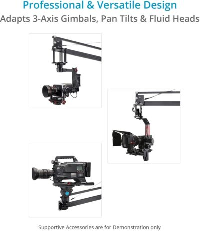 PROAIM 12ft Camera Crane Jib with Stand for Gimbals, Pan-Tilt & Fluid Head. for DSLR Video Cameras up to 8kg / 17.6lb (P-12-JS) - 이미지 2