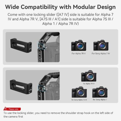 SmallRig A7R V / A7 IV / A7S III Cage with Top Handle, Side Handgrip and Clamp for HDMI Cable, Advanced Kit for Sony Alpha 7R V/Alpha 7 IV/Alpha 7 S III -3669C - 이미지 2