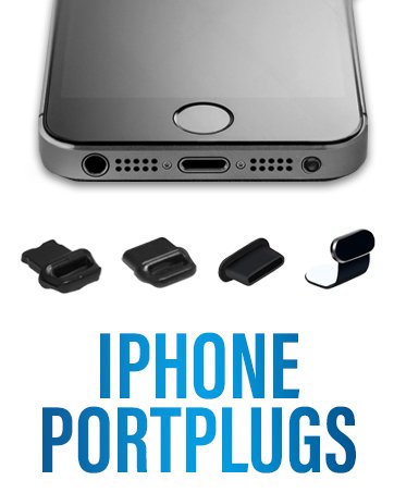 PortPlugs Dust Plugs - Case Friendly Protectors with Easy-Grip Tab for iPhone, iPad, AirPods Lightning Ports - Includes Cleaning Tool | Black (50-Pack) 12 PortPlugs Dust Plugs - Case Friendly Protectors with Easy-Grip Tab for iPhone, iPad, AirPods Lightning Ports - Includes Cleaning Tool | Black (50-Pack)-
