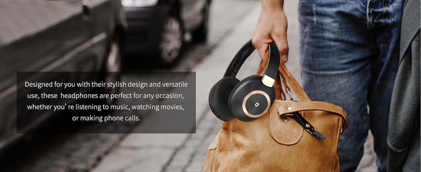 Active Noise Cancelling Headphones, 100H Playtime Headphones Wireless Bluetooth, Bluetooth Headphone with Mic, Over Ear Wireless Headphone with Deep Bass,Fast Charging for Travel 13 Active Noise Cancelling Headphones, 100H Playtime Headphones Wireless Bluetooth, Bluetooth Headphone with Mic, Over Ear Wireless Headphone with Deep Bass,Fast Charging for Travel-