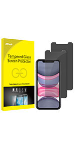 JETech Privacy Screen Protector for iPhone 11 Pro, iPhone Xs and iPhone X 5.8-Inch, Anti Spy Tempered Glass Film, 2-Pack 7 JETech Privacy Screen Protector for iPhone 11 Pro, iPhone Xs and iPhone X 5.8-Inch, Anti Spy Tempered Glass Film, 2-Pack-