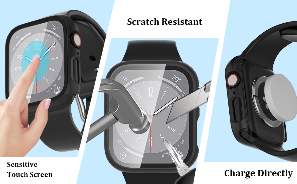 6-Pack Case Compatible with Apple Watch 40mm Series SE 2nd Gen 6 5 4 with Tempered Glass Screen Protector, QCKANLJ Ultra-Thin Hard PC Full Protective Face Cover Bumper for iWatch 40mm 10 6-Pack Case Compatible with Apple Watch 40mm Series SE 2nd Gen 6 5 4 with Tempered Glass Screen Protector, QCKANLJ Ultra-Thin Hard PC Full Protective Face Cover Bumper for iWatch 40mm-