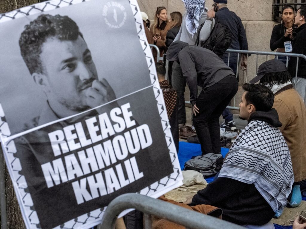 Columbia protester Mahmoud Khalil challenges arrest in US immigration court | Donald Trump News