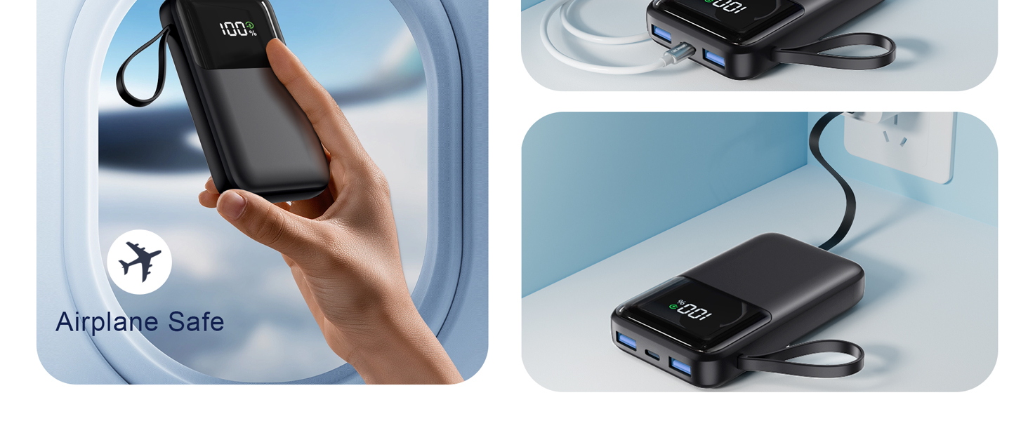 Portable Charger with Built in Cable, 15000mAh Power Bank, 22.5W Fast Charging, 6 Outputs, Slim Travel Essential Battery Pack with LED Display, Compatible with iPhone 16/15/14/13, Samsung, iPad, etc 14 Portable Charger with Built in Cable, 15000mAh Power Bank, 22.5W Fast Charging, 6 Outputs, Slim Travel Essential Battery Pack with LED Display, Compatible with iPhone 16/15/14/13, Samsung, iPad, etc-