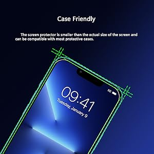 Blue Light Screen Protector for iPhone 16e iPhone 13 iPhone 13 Pro & iPhone 14 (6.1inch), Eye Protection Tempered Glass Film, Scratch-Resistant, No Bubble with Easy Installation Kit, 2 Pack 14 Blue Light Screen Protector for iPhone 16e iPhone 13 iPhone 13 Pro & iPhone 14 (6.1inch), Eye Protection Tempered Glass Film, Scratch-Resistant, No Bubble with Easy Installation Kit, 2 Pack-