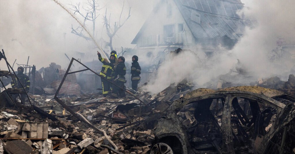 Russia Bombards Ukraine With One of Largest Air Assaults of the War