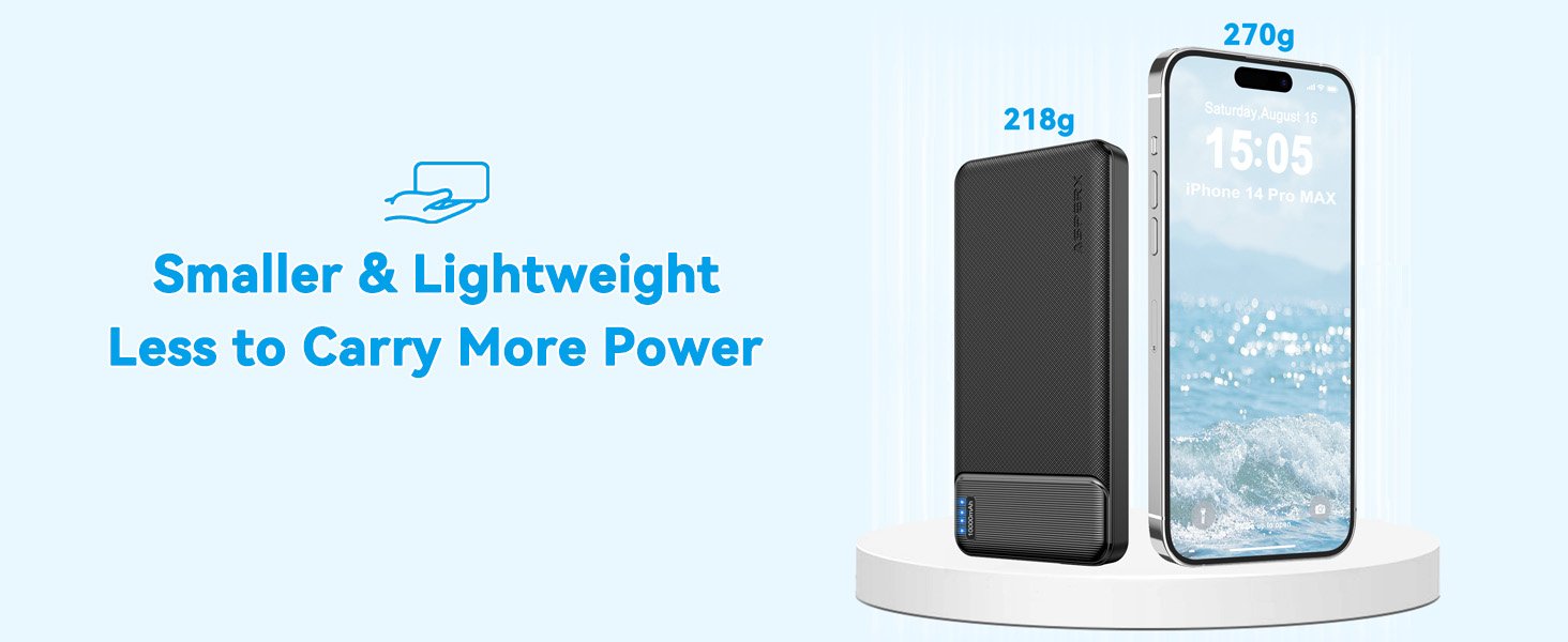 AsperX 2-Pack 10000mAh USB C Output Portable Charger Power Bank Fast Charging, Portable Phone Charger External Battery Pack for iPhone, Samsung, Google LG and Heated Vest 10 AsperX 2-Pack 10000mAh USB C Output Portable Charger Power Bank Fast Charging, Portable Phone Charger External Battery Pack for iPhone, Samsung, Google LG and Heated Vest-