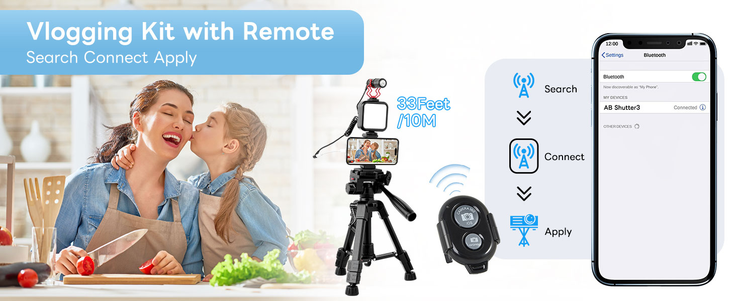 Vlogging Kit for iPhone, Android, Camera, Compatible with YouTube Starter Kit with Rechargeable LED Light + Microphone + Phone Clip + Aluminum Desktop Tripod for Vlogging, Instagram, TikTok 10 Vlogging Kit for iPhone, Android, Camera, Compatible with YouTube Starter Kit with Rechargeable LED Light + Microphone + Phone Clip + Aluminum Desktop Tripod for Vlogging, Instagram, TikTok-